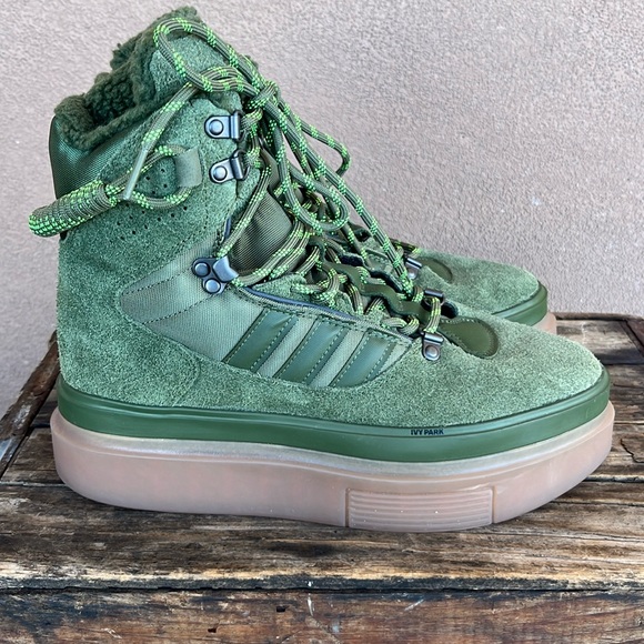 Adidas Ivy Park x Super Sleek Platform Boots - Picture 1 of 12